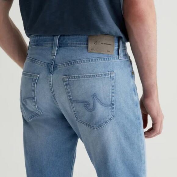 AG Adriano Goldschmied Everett Slim Straight Jeans Men's Size 36 32 Medium Wash - Picture 4 of 16